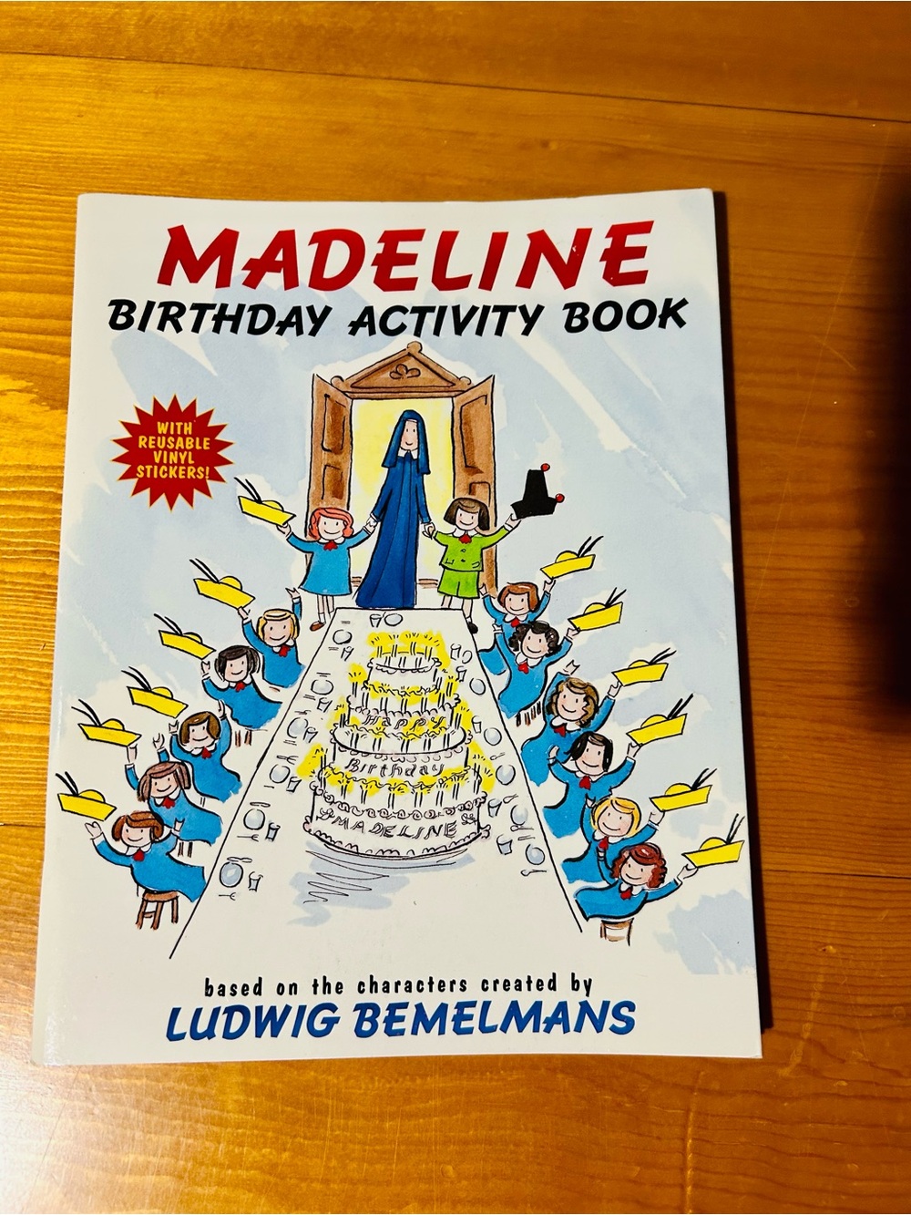 Madeline Birthday Activity Book - vinyl stickers (NWT)